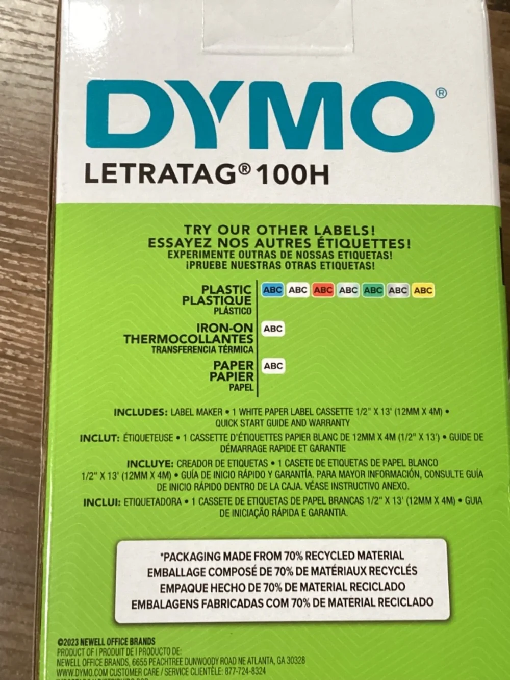 DYMO LetraTag 100H handheld label maker New